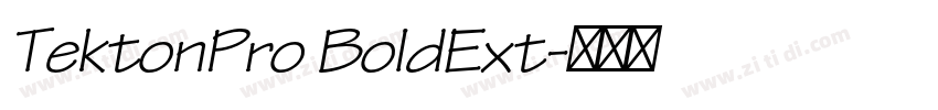 TektonPro BoldExt字体转换